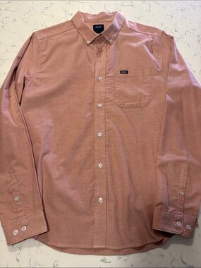 RVCA long sleeve button down shirt